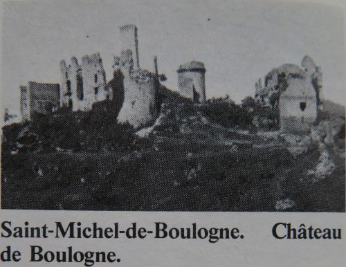 Photo du chteau de Boulogne d'aprs bibliographie