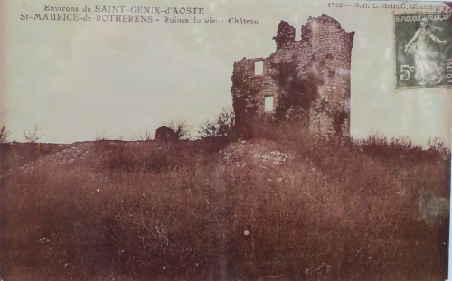 Carte postale des ruines de Mauchamp d'aprs les sources