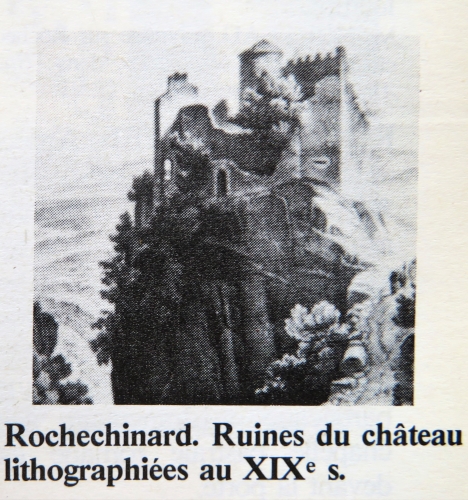Lithographie de Rochechinard d'aprs les sources
