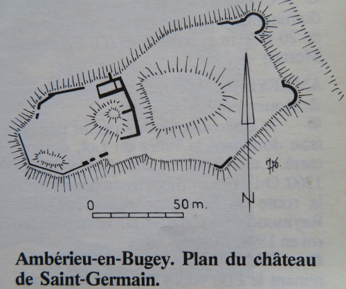 Plan du chteau de Saint Germain d'aprs les sources