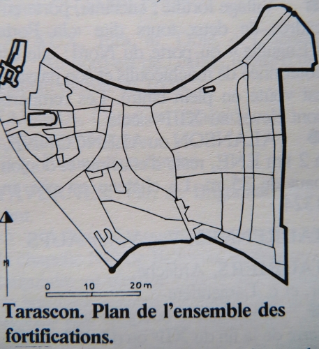 Tarascon plan de la ville d'aprs les sources