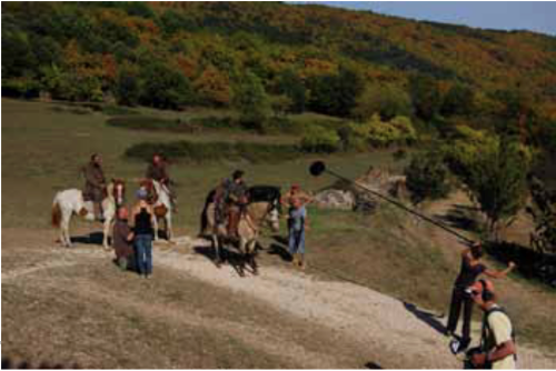 Photo tournage film Cheylard d'Aujac d'aprs les sources