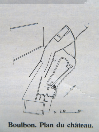 Boulbon plan du château d'après les sources