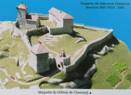 Maquette du chteau de Chaumont d'aprs les sources