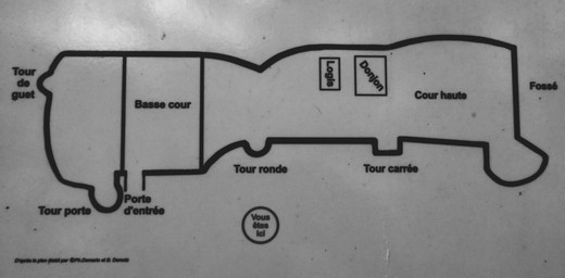 Plan du château de La Chambre