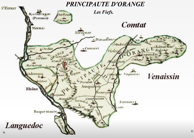 Principauté d'Orange au XVIIIe siècle d'après les sources du site l'Amelier