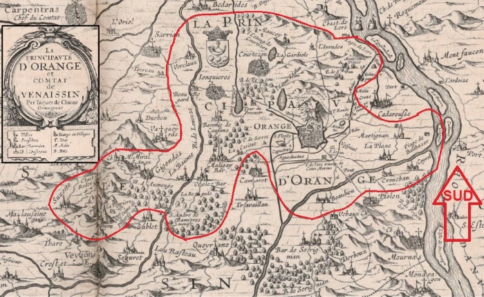 Principauté d'Orange au XVIIe siècle d'après les sources du site l'Amelier